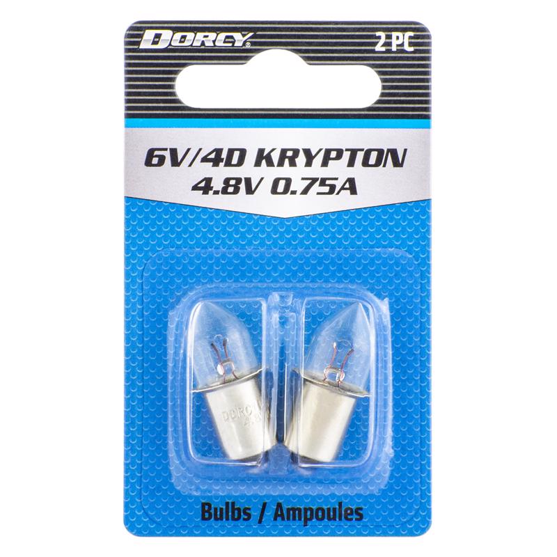DORCY - Dorcy 6V/4D Krypton Flashlight Bulb 2.2 V Bayonet Base - Case of 12