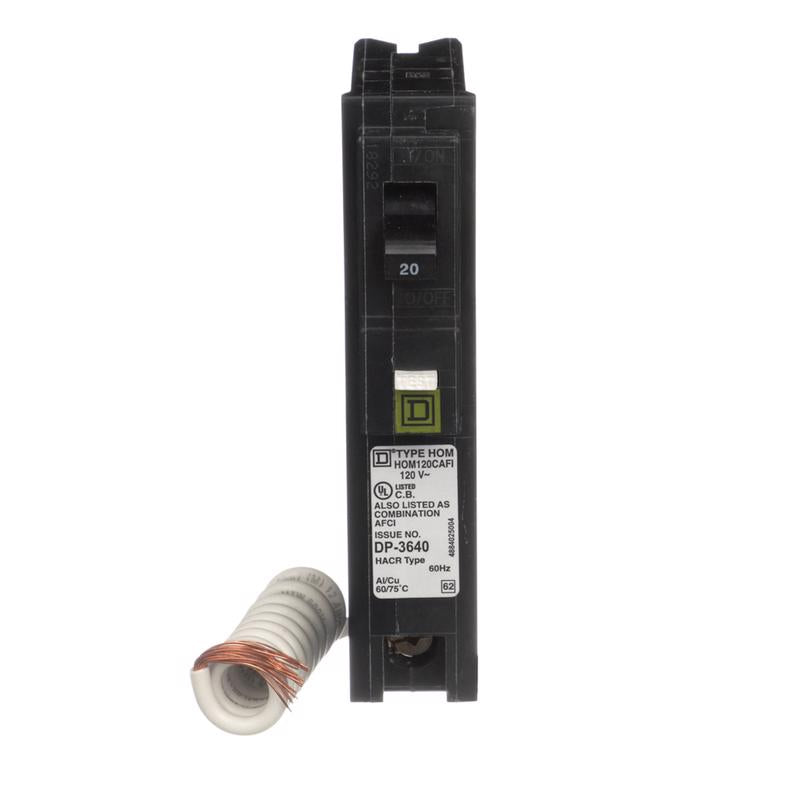 SQUARE D - Square D HomeLine 20 amps Surge Single Pole Circuit Breaker [HOM120CAFIC]