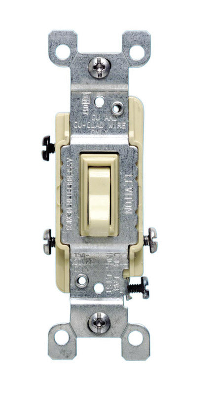 LEVITON - Leviton 15 amps Toggle Switch Ivory 1 pk - Case of 10 [01453-2IS]