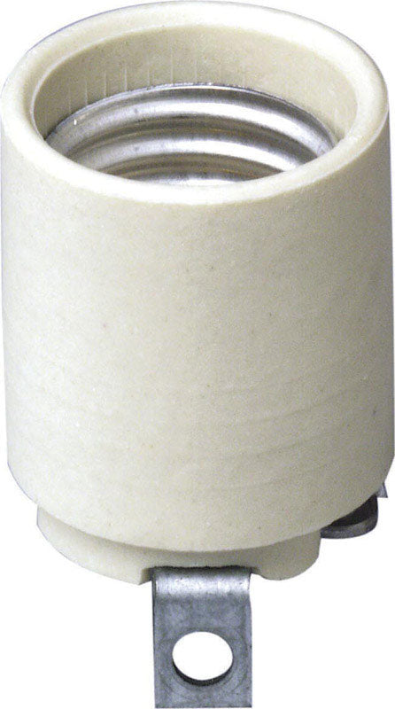 LEVITON - Leviton Porcelain Incandescent Medium Base Keyless Socket 1 pk [03152-00F]