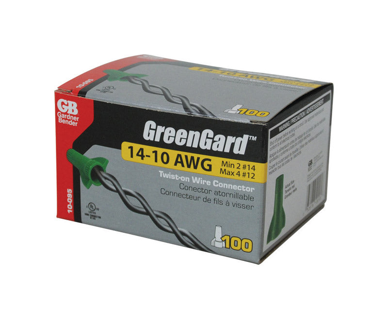 GARDNER BENDER - Gardner Bender GreenGard 14-10 Ga. Copper Wire Wire Connector Green 100 pk