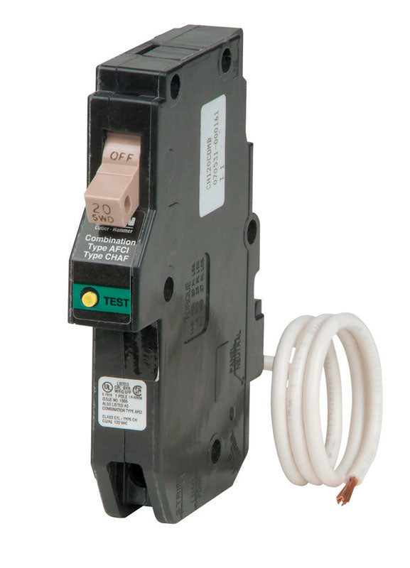 EATON - Eaton Cutler-Hammer 20 amps Arc Fault Single Pole Arc Fault Breaker