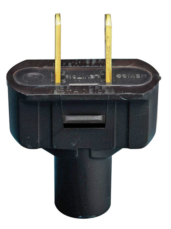 LEVITON - Leviton Residential Vinyl Straight Blade Plug 1-15P 18-14 AWG 2 Pole 2 Wire [48643-00E]