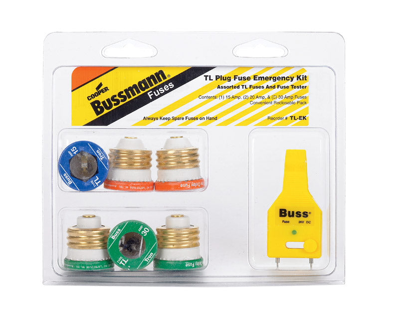 BUSSMANN - Bussmann Plug Fuse Kit 7 pk