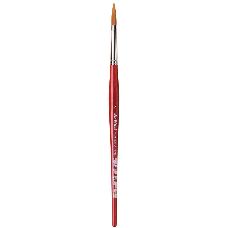 COSMOTOP-SPIN Silkpainting Brush, Synthetic, Watercolor, Round, Size 8