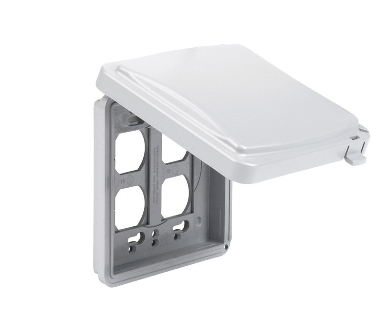 TAYMAC - TayMac Rectangle Plastic 2 gang Receptacle Box Cover [MM1410G]