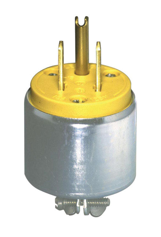 LEVITON - Leviton Commercial Armored Ground/Straight Blade Plug 5-15P 18-12 AWG 2 Pole 3 Wire [C30-515PA-000]