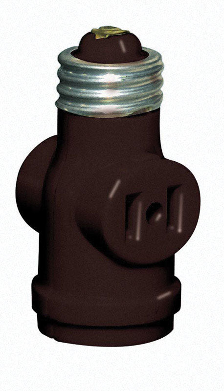 LEVITON - Leviton Plastic Medium Base Socket Adapter 1 pk [C20-01403-000]