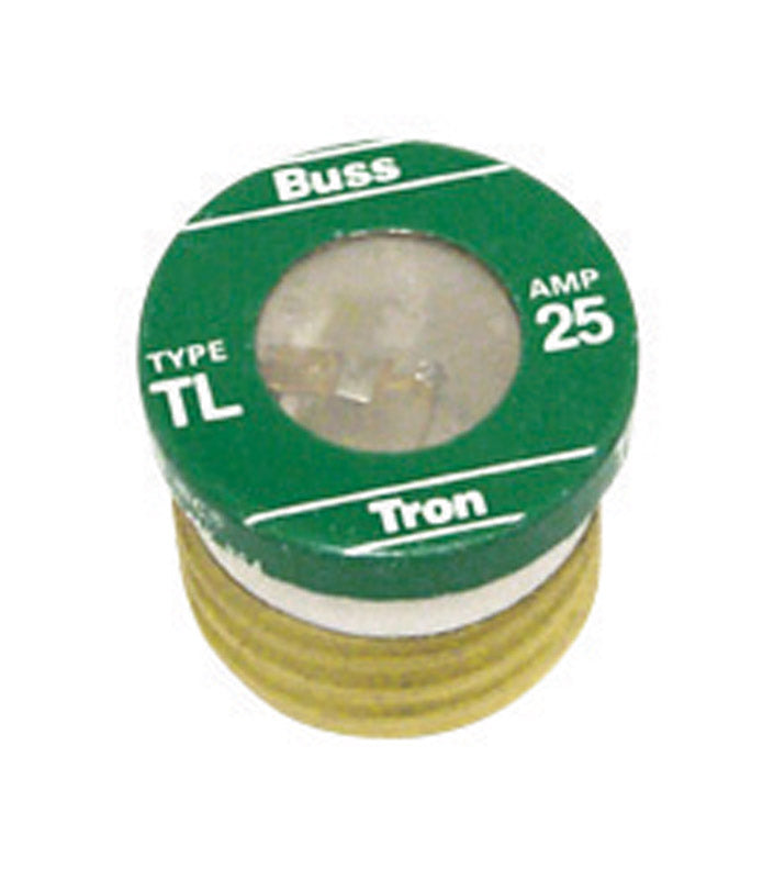 BUSSMANN - Bussmann 25 amps Time Delay Plug Fuse 4 pk