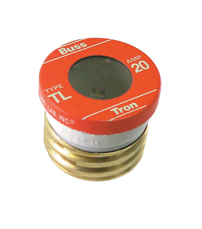 BUSSMANN - Bussmann 20 amps Time Delay Plug Fuse 3 pk - Case of 5