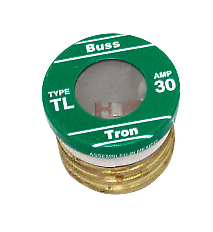 BUSSMANN - Bussmann 30 amps Time Delay Plug Fuse 3 pk - Case of 5