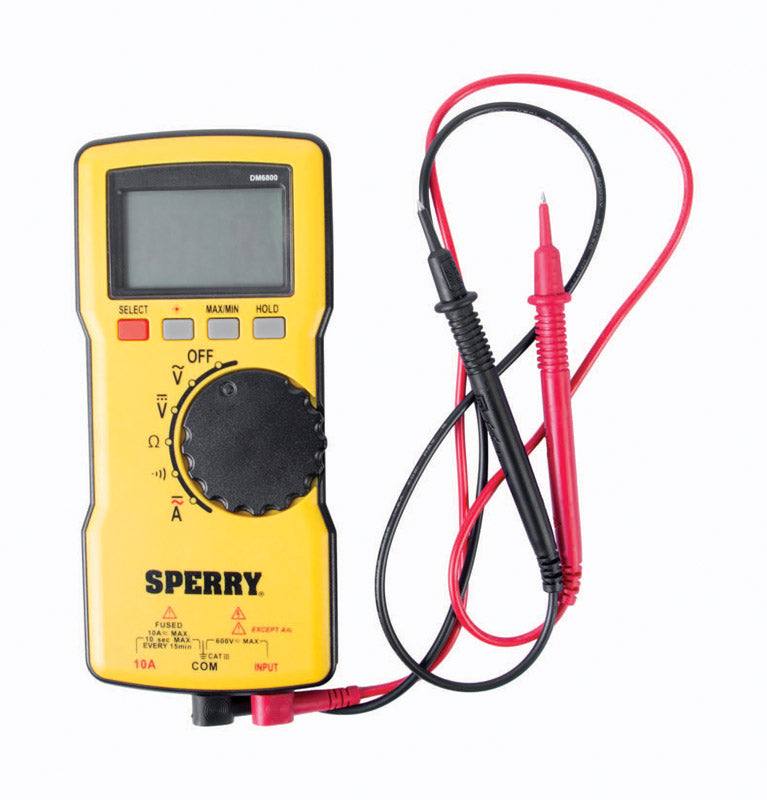 SPERRY - Sperry 4/40/400/750 VAC, 400mV/4/40/400/1000 VDC LCD Multimeter