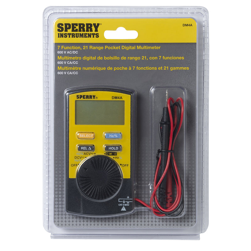 SPERRY - Sperry 200mV/2/20/200/1000 VAC/VDC V Digital Multimeter