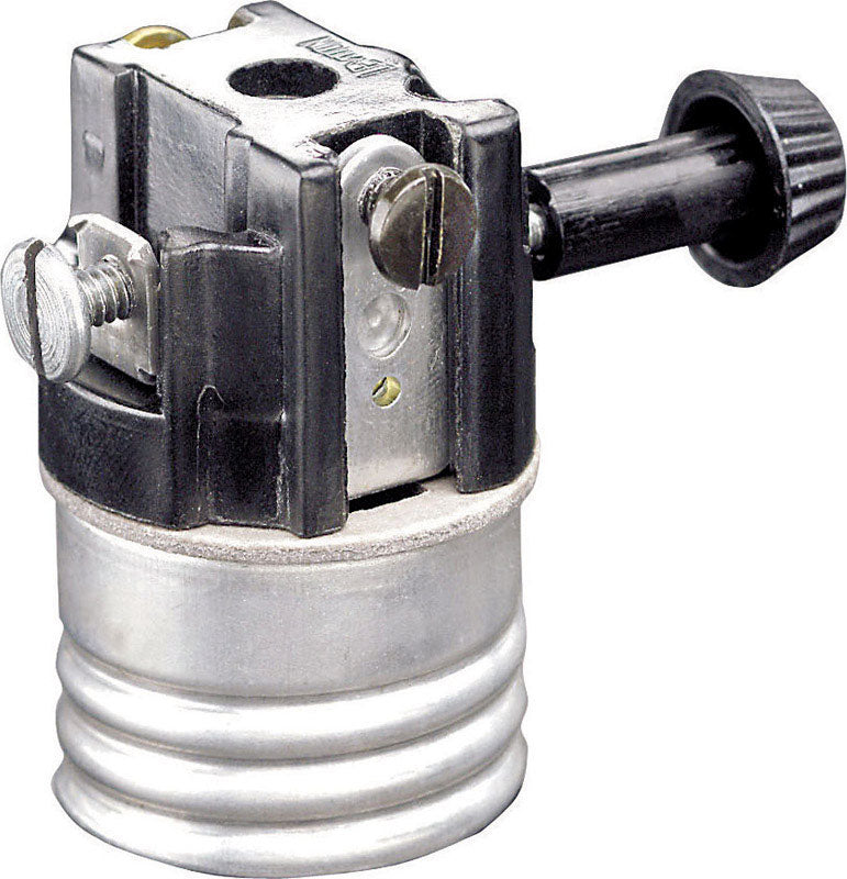 LEVITON - Leviton Aluminum Incandescent Medium Base Turn Knob Socket 1 pk [07070-00M]