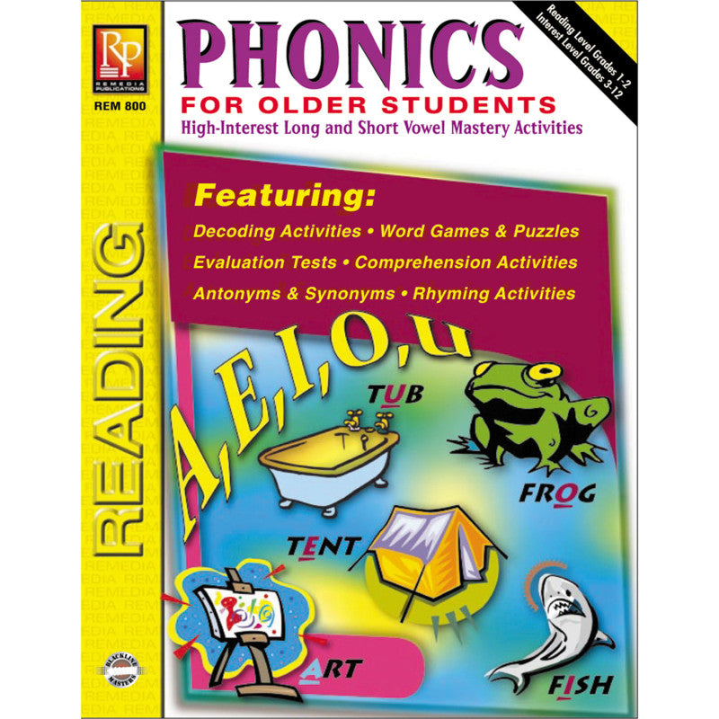 REMEDIA PUBLICATIONS - Phonics For Older Students Book