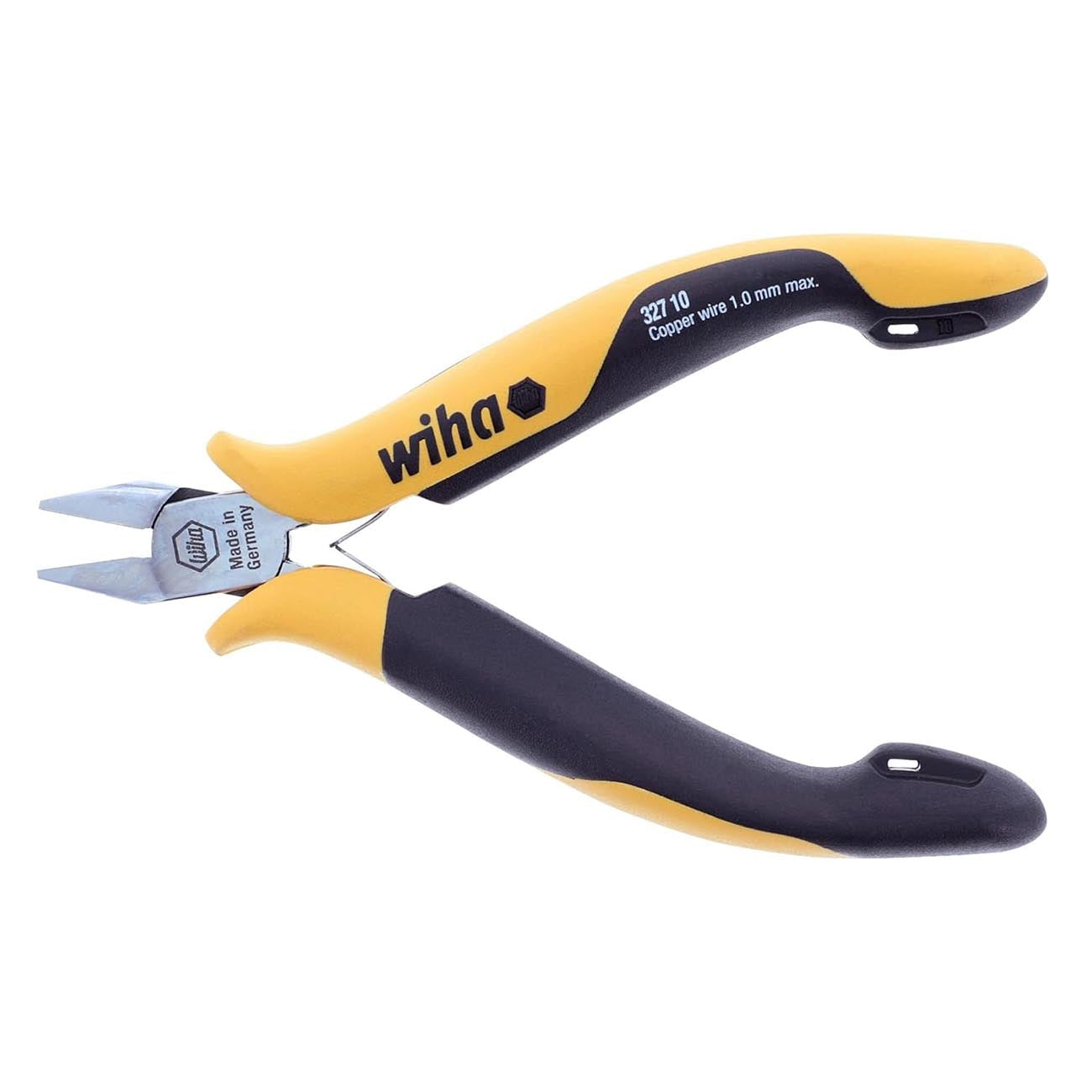Wiha ESD Safe Precision Flush Cutting Mini Diagonal Cutters - 5.25" Overall Length