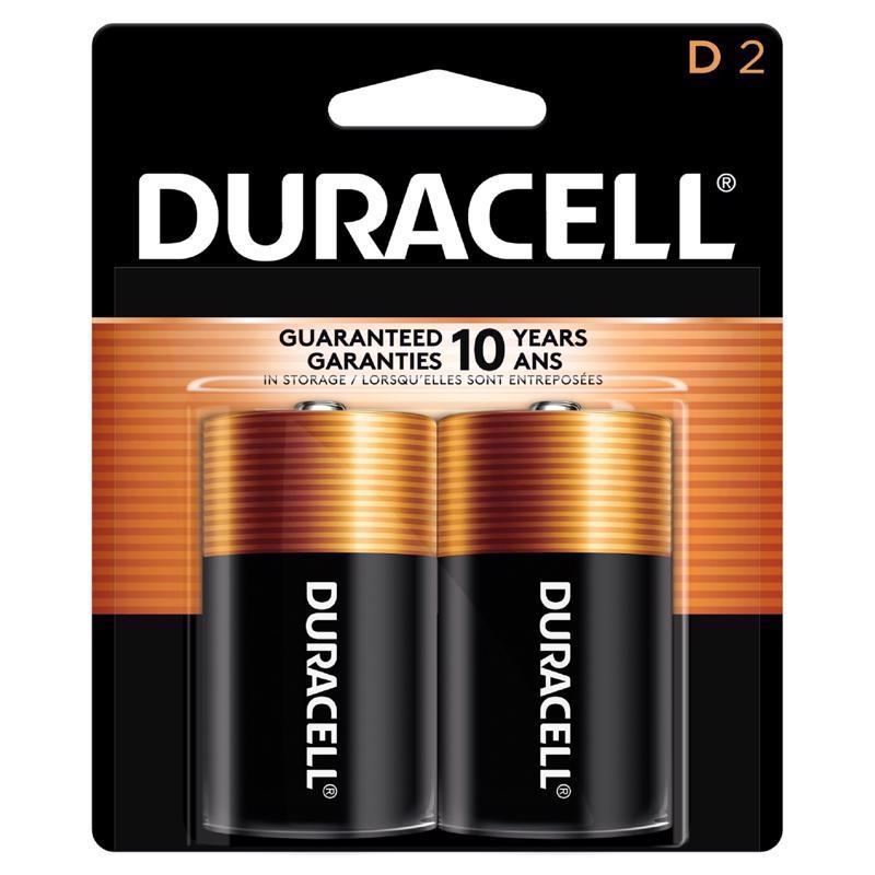 DURACELL - Duracell Coppertop D Alkaline Batteries 2 pk Carded