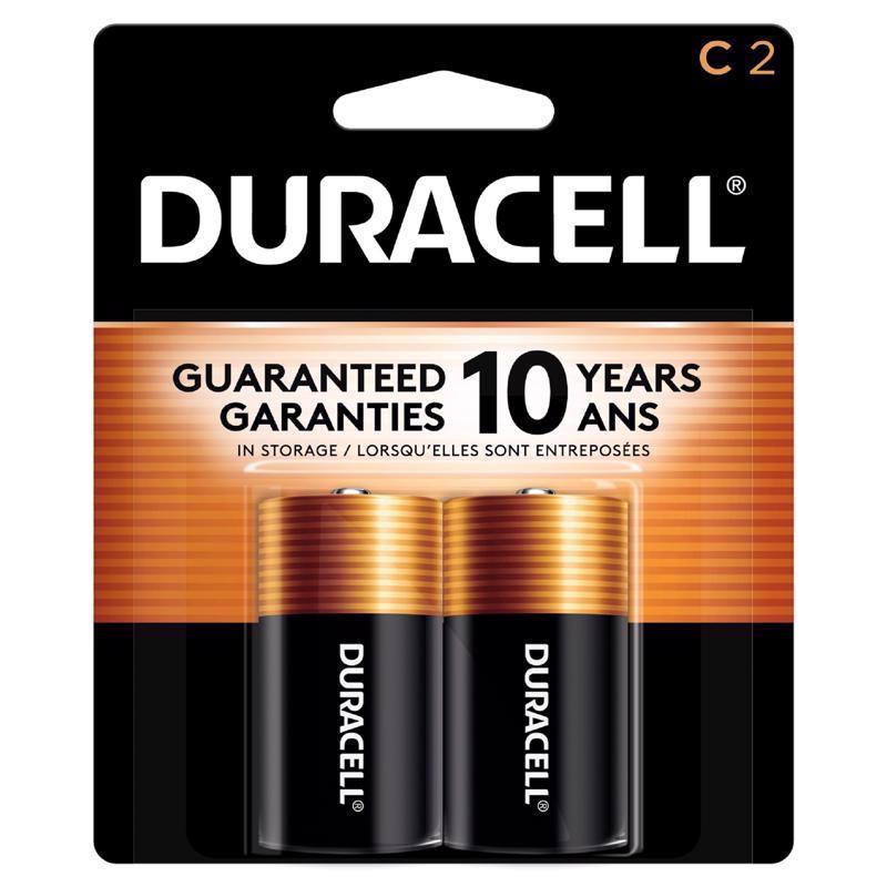 DURACELL - Duracell Coppertop C Alkaline Batteries 2 pk Carded