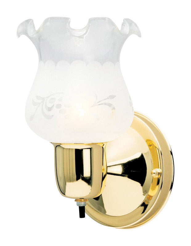 WESTINGHOUSE - Westinghouse 1-Light Polished Brass Wall Sconce