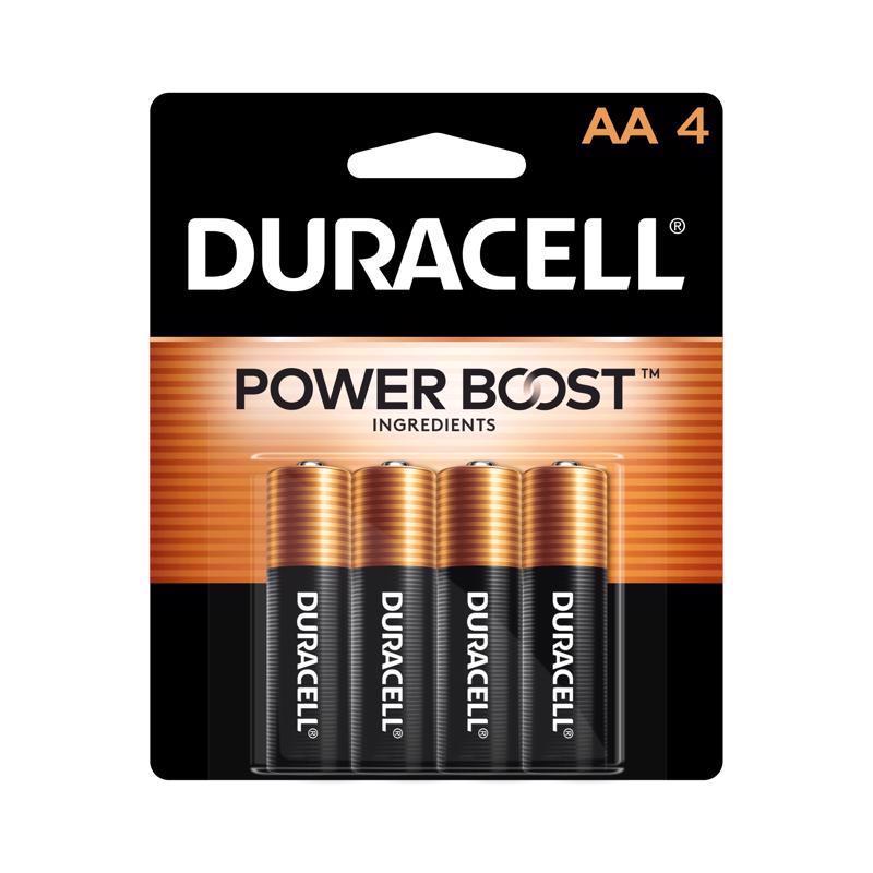 DURACELL - Duracell Coppertop AA Alkaline Batteries 4 pk Carded