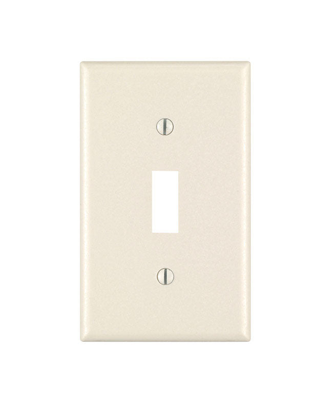 LEVITON MFG. - Leviton Light Almond 1 gang Thermoset Plastic Toggle Wall Plate 10 pk