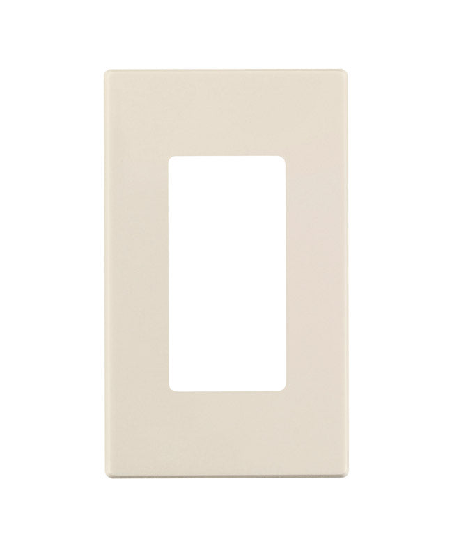 LEVITON MFG. - Leviton Almond 1 gang Polycarbonate Decorator Wall Plate 1 pk