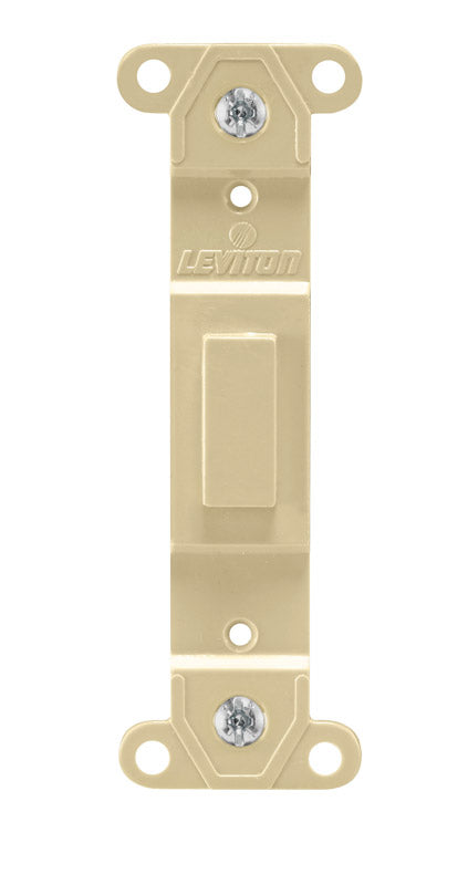 LEVITON MFG. - Leviton Ivory 1 gang Plastic Blank Wall Plate 1 pk