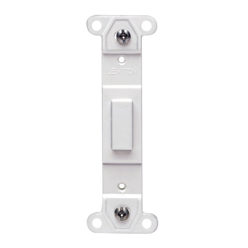 LEVITON MFG - Leviton White 1 gang Plastic Blank Wall Plate 1 pk