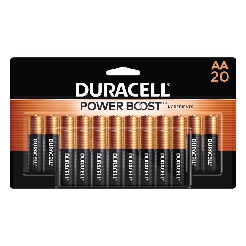 DURACELL - Duracell Coppertop AA Alkaline Batteries 20 pk Carded