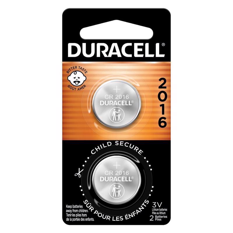 DURACELL - Duracell Lithium Coin 2016 3 V 0.09 Ah Medical Battery 2 pk - Case of 6