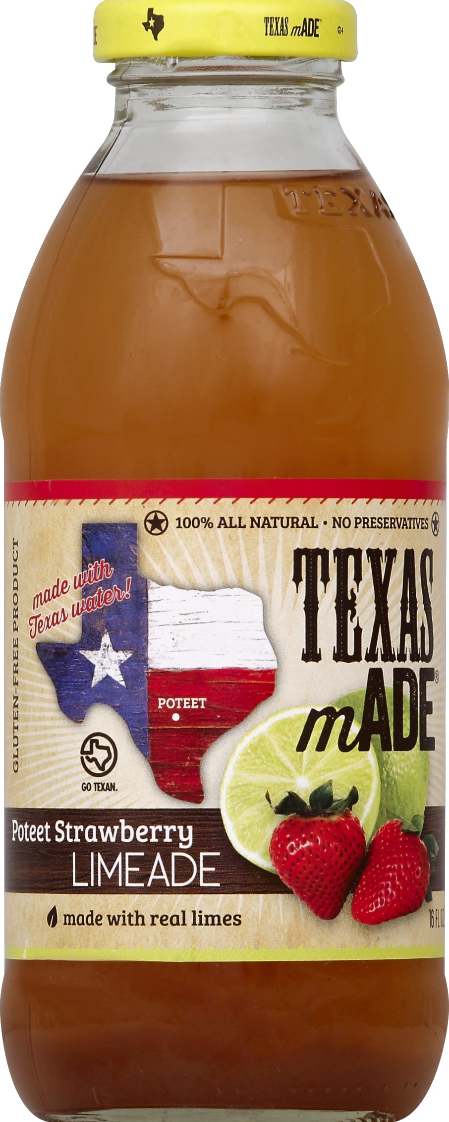 Texas Made Limeade 16 oz - Case of 12