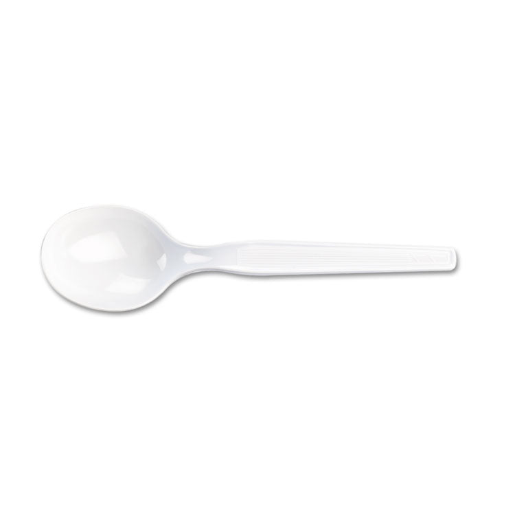 Dixie - Plastic Cutlery, Heavy Mediumweight Soup Spoon, 1,000/Carton