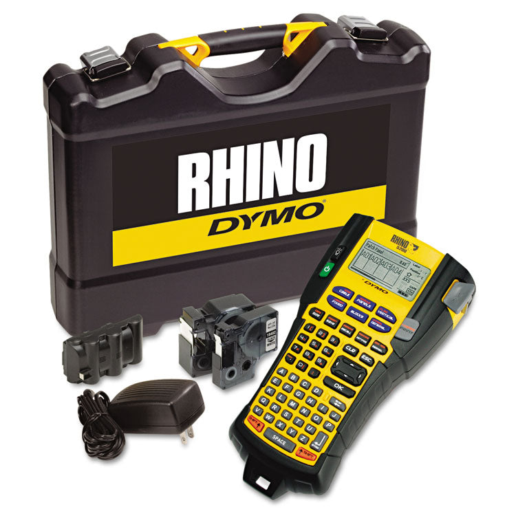 DYMO - Rhino 5200 Industrial Label Maker Kit, 5 Lines, 4.9 x 9.2 x 2.5