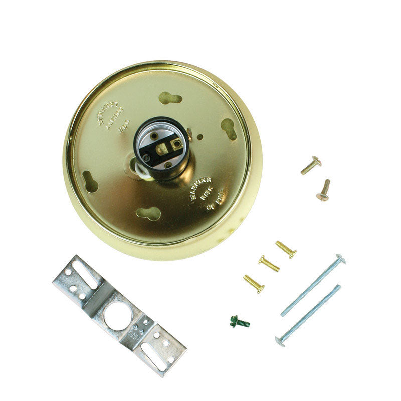 JANDORF - Jandorf Brass Glass Holder Kit 1 pk [60222]