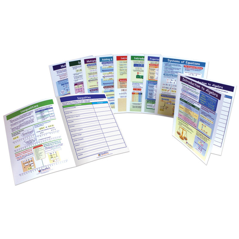 NEWPATH LEARNING - Algebra Skills Visual Learning Guides™ Set