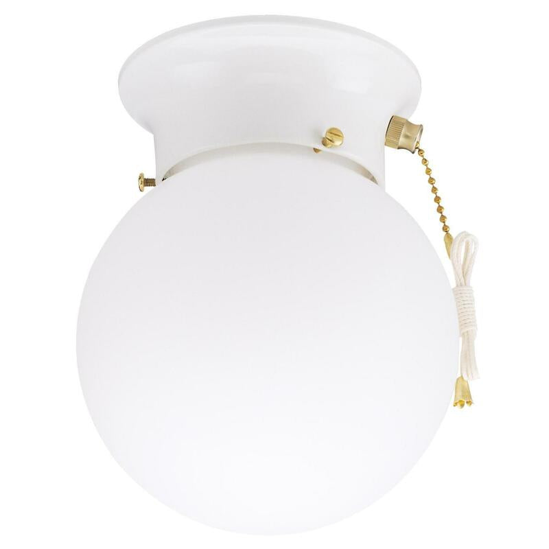 WESTINGHOUSE - Westinghouse 7.25 in. H X 6 in. W X 6 in. L White Ceiling Fixture [66680]