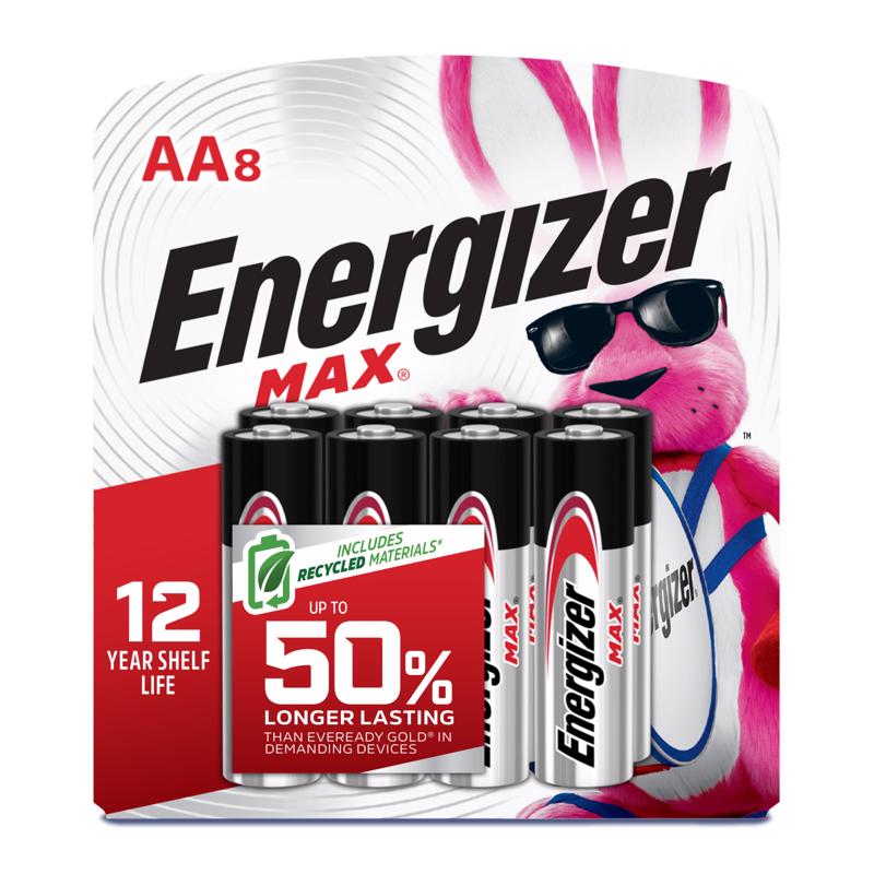 ENERGIZER - Energizer Max Premium AA Alkaline Batteries 8 pk Carded