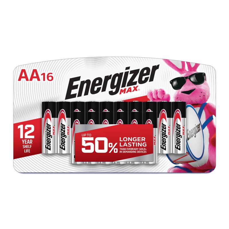 ENERGIZER - Energizer Max Premium AA Alkaline Batteries 16 pk Carded