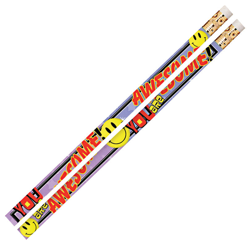 MUSGRAVE PENCIL COMPANY - You Are Awesome Motivational Pencils, 12 Per Pack, 12 Packs