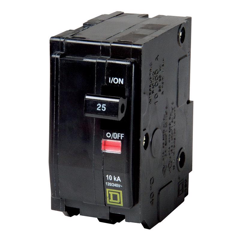SQUARE D - Square D QO 25 amps Plug In 2-Pole Circuit Breaker