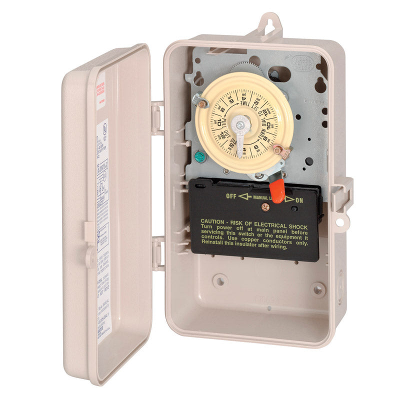 INTERMATIC - Intermatic Indoor and Outdoor Mechanical Timer Switch 277 V Cream