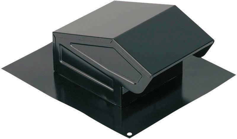 BROAN-NUTONE - Broan-NuTone 4.8 in. H X 9.25 in. W X 11 in. L Powder-Coated Black Steel Roof Vent