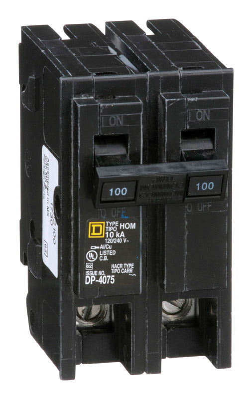 SQUARE D - Square D HomeLine 100 amps Surge 2-Pole Circuit Breaker