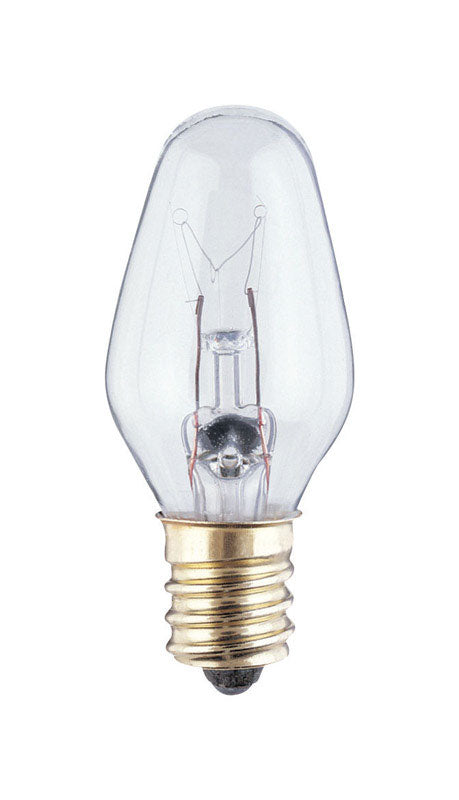 WESTINGHOUSE - Westinghouse 4 W C7 Specialty Incandescent Bulb E12 (Candelabra) White 2 pk [379400]