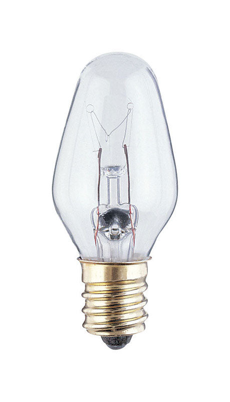 WESTINGHOUSE - Westinghouse 7 W C7 Candelabra Incandescent Bulb E12 (Candelabra) Clear 4 pk