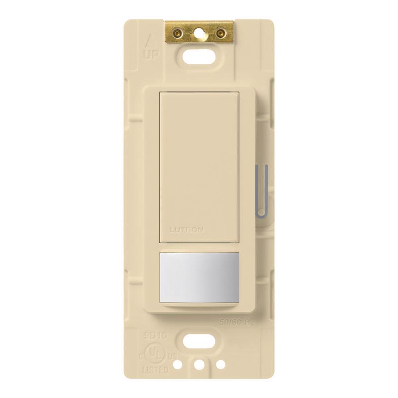 LUTRON - Lutron Maestro Occupancy 5 amps Single Pole Motion Sensor Triple Combination Switch Ivory 1 pk