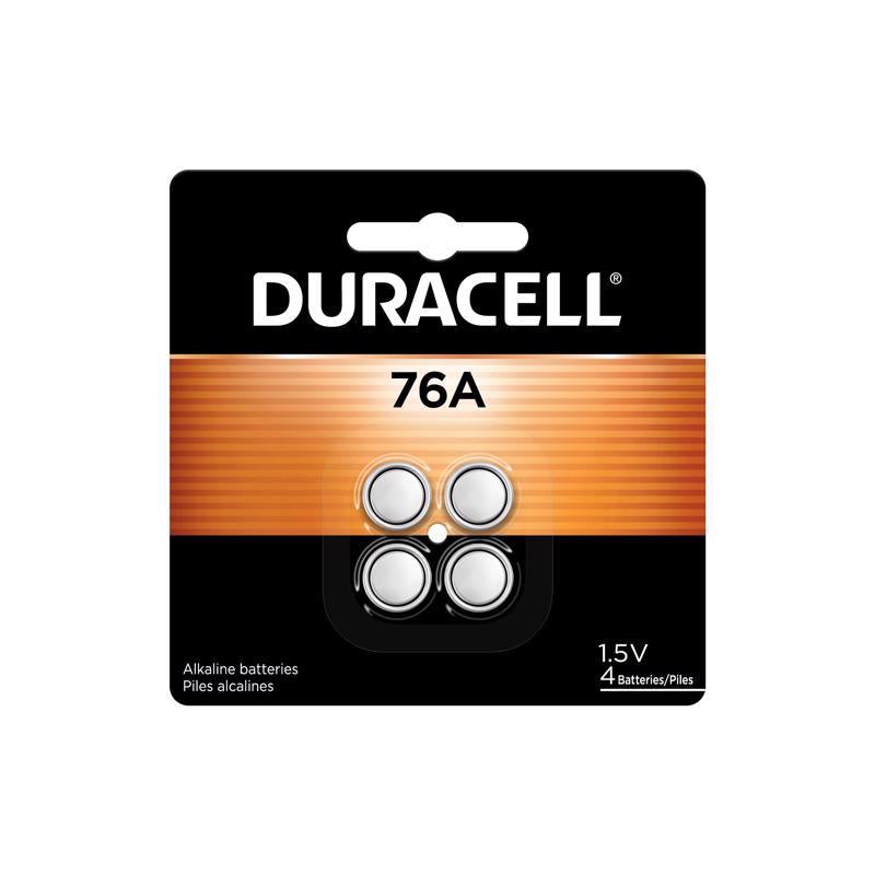 DURACELL - Duracell Alkaline 76A LR44 1.5 V 0.11 Ah Medical Battery 4 pk - Case of 6