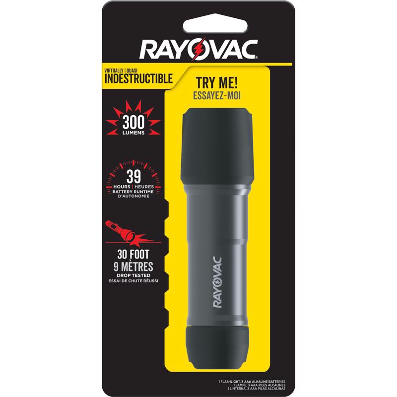 RAYOVAC - Rayovac Workhorse Pro 300 lm Black LED Flashlight AAA Battery