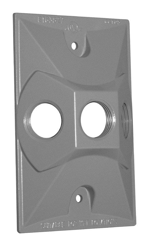 SIGMA - Sigma Engineered Solutions Rectangle Metal 1 gang Lampholder Cover [14373]