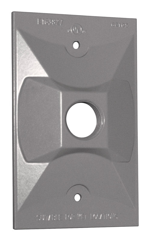 SIGMA - Sigma Engineered Solutions Rectangle Metal 1 gang Lampholder Cover [14371]